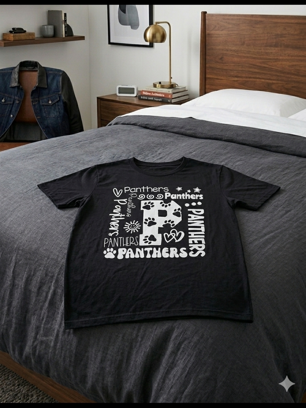 Black Panthers Graphic Short Sleeve Tee